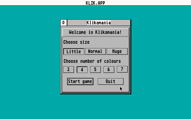 Klikomania — screenshot 1